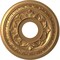 Ekena Millwork Baltimore PVC Ceiling Medallion (Canopies up to 5 1/4"), 13"OD x 3 1/2"ID x 3/4"P, Bright Coat Gold CMP13BABGL - alternate 1